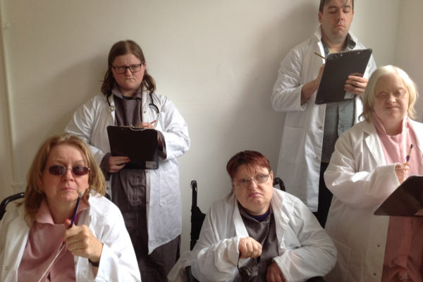 Photo from Following Patient 36 - doctors talking to the audience